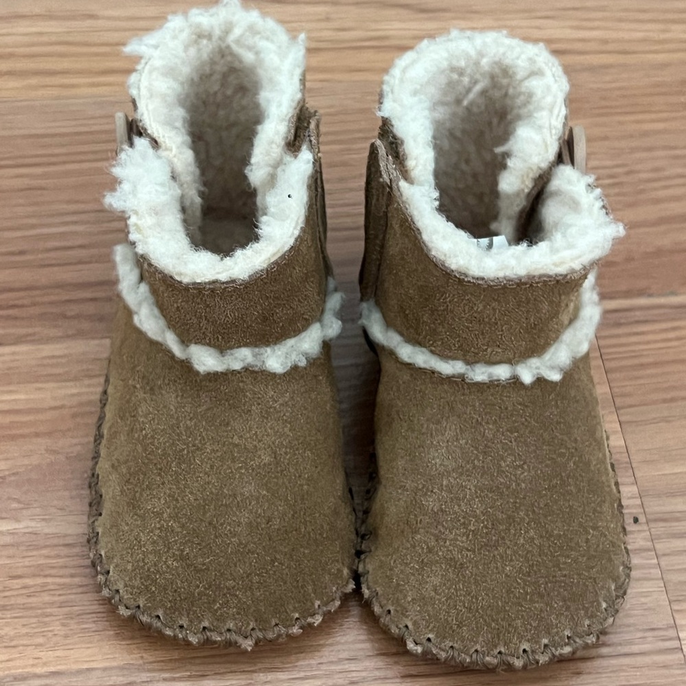 UGG Tan Kids Boots with Cream Lining